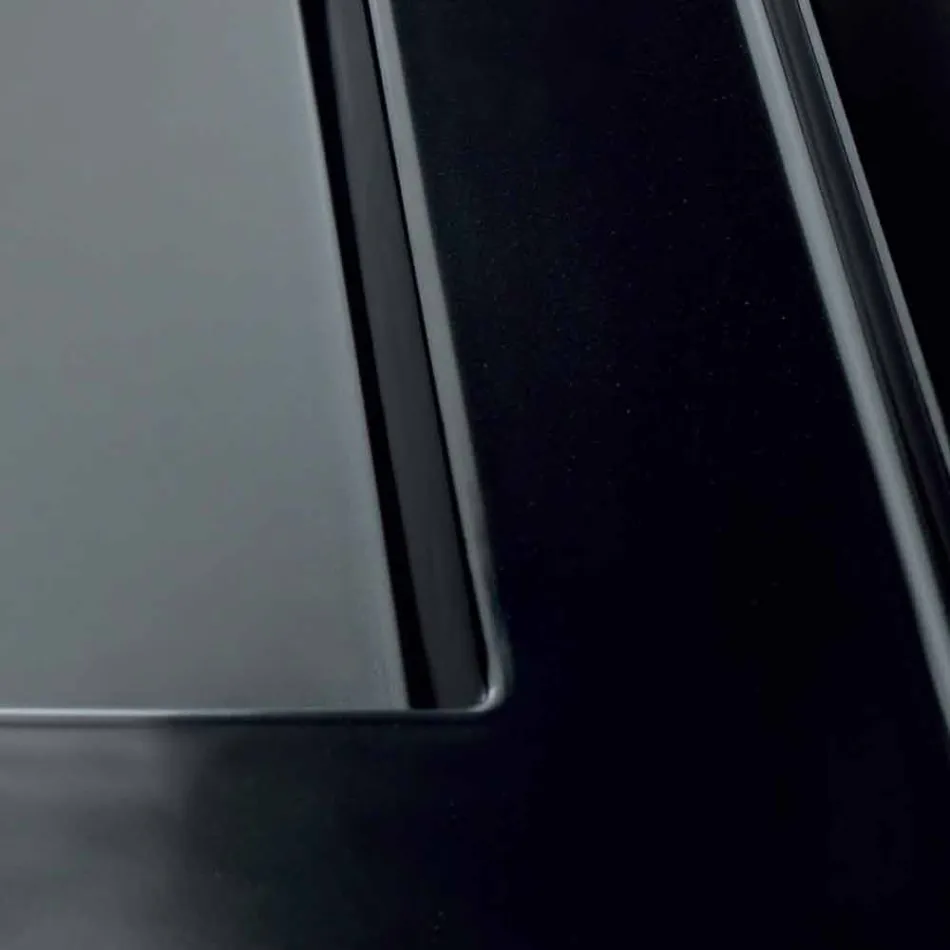 Lavatório de suporte de cerâmica preta moderna Icon Alice Ceramics Viadurini