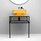 Lavatório de cerâmica moderna de bancada em Itália, Reale Viadurini