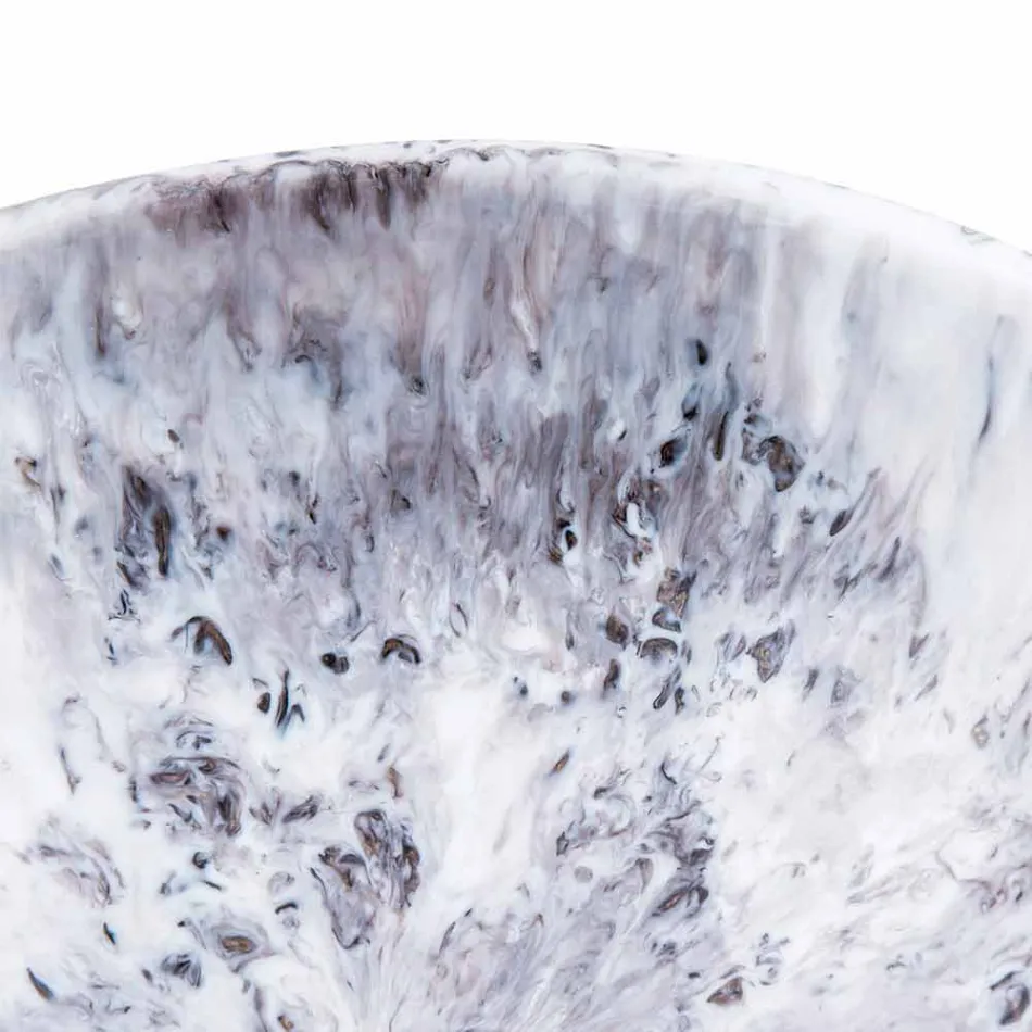 Lavatório moderno de bancada em resina marrom e preta - Dogliola Viadurini