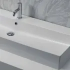 Inclinada ou lavatório de parede em cerâmica colorida ou branco Leivi Viadurini