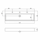 Inclinada ou lavatório de parede em cerâmica colorida ou branco Leivi Viadurini