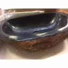 Misturador de lavatório de bancada em basalto Hassan Viadurini