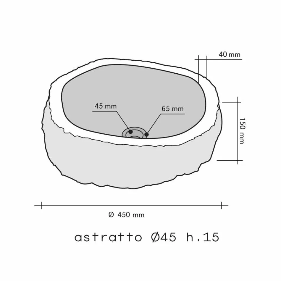 Peça de apoio para bancada Marble Beige Mumbai Viadurini