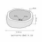 Peça de apoio de bancada Marble Smoke Mumbai Viadurini