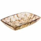 Lavatório de uma peça de bancada feito de resina artificial Inez, feito à mão Viadurini