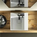 Lavatório de bancada quadrada design moderno feito 100% na Itália, Lavis
