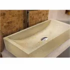 Suporte de bancada quadrado pedra Natural bege Jacarta Viadurini