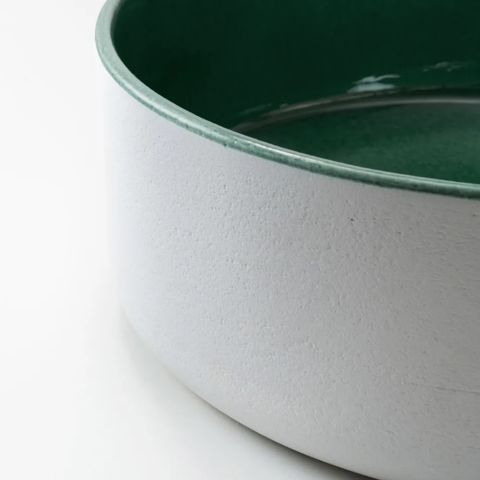 Lavatório de bancada feito de barro natural com diversos acabamentos - Balance Viadurini