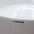 Lavatório de apoio retangular L 80 cm em cerâmica Made in Italy - Piacione Viadurini