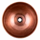 Lavatório de apoio redondo em cobre feito à mão, Murello Viadurini