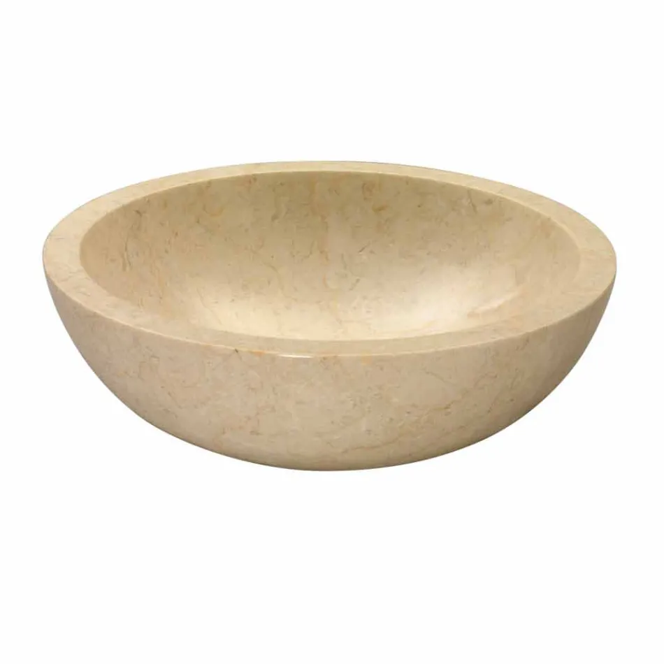 Suporte de bancada redondo Bege afiado com externo Nusa Viadurini