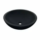 Apoio de bancada Tondo em basalto preto Moyo Viadurini