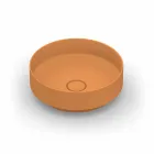 Lavatório de cerâmica redondo moderno de cerâmica feito na Itália, Yoel Viadurini