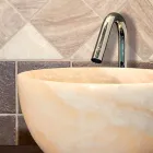 Sula de ônix redonda de suporte de bancada Viadurini