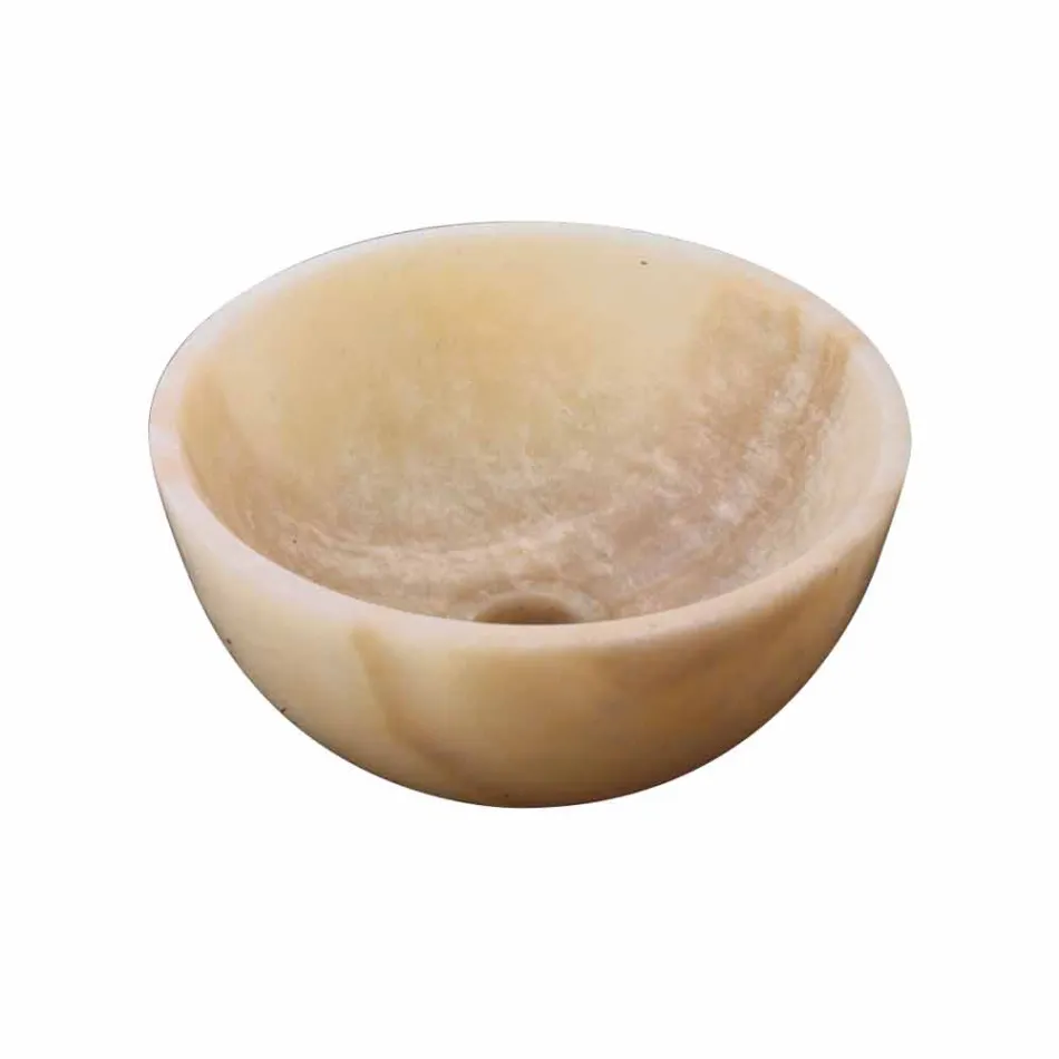 Sula de ônix redonda de suporte de bancada Viadurini