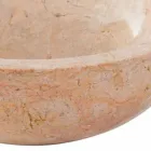 de lavatório redondo em pedra natural Red Job Viadurini