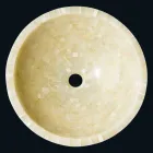 Lavatório de apoio redondo em Kilian honey onyx stone Viadurini