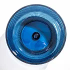 Lavatório redondo de apoio em vidro veneziano Plissè Made in Italy - Zircon Viadurini