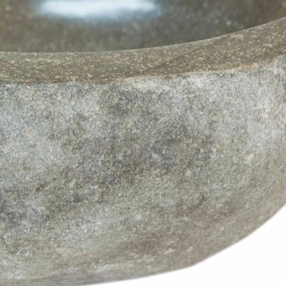 Lavatório appogio pedra natural Kai Pequeno, peça única Viadurini