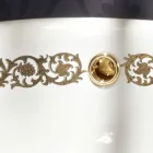 Pia de banheiro embutida em argila e ouro feitos na Itália, Otis Viadurini