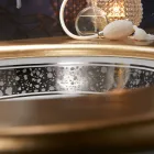 Pia de banheiro embutida em argila fundida à mão fabricada na Itália - Erioli Viadurini