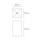 Lavatório de Piso com Desenho Geométrico em Grés Porcelanato 4 Acabamentos - Calogero Viadurini