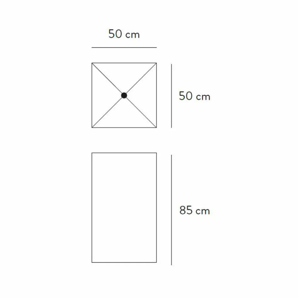 Lavatório de Piso com Desenho Geométrico em Grés Porcelanato 4 Acabamentos - Calogero Viadurini
