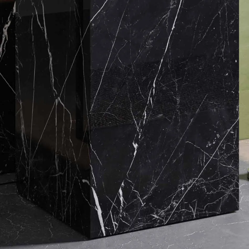 Lavatório de Piso com Desenho Geométrico em Grés Porcelanato 4 Acabamentos - Calogero Viadurini