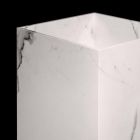 Lavatório de Piso com Desenho Geométrico em Grés Porcelanato 4 Acabamentos - Calogero Viadurini