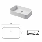 Lavatório de design em cerâmica Made in Italy Leivi Viadurini