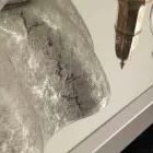 Lavatório de bancada em cerâmica prata branca fabricado na Itália Cubo Viadurini