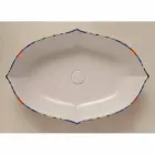 Lavatório de cerâmica de design, feito em Itália Oscar Viadurini