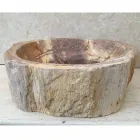 Hand made design sink em madeira fóssil Star Big Viadurini