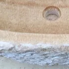 Lavatório de design de bancada para banheiro Laia em pedra natural Viadurini