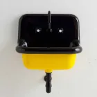 Jacob lavatório retangular de cerâmica design bicolor de parede Viadurini