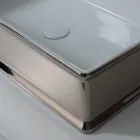 Lavatório de cerâmica de bancada design contemporâneo made in Italy Debora Viadurini