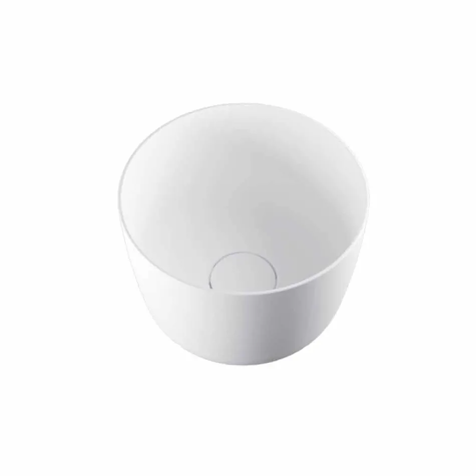 Lavatório autoportante circular autoportante produzido na Itália, Lallio Viadurini