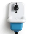 Lavatório autônomo para banheiro em cerâmica branca e colorida 26 cm - Jordan Viadurini