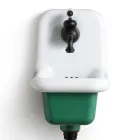 Lavatório autônomo para banheiro em cerâmica branca e colorida 26 cm - Jordan Viadurini