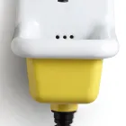 Lavatório autônomo para banheiro em cerâmica branca e colorida 26 cm - Jordan Viadurini