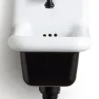 Lavatório autônomo para banheiro em cerâmica branca e colorida 26 cm - Jordan Viadurini