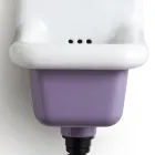 Lavatório autônomo para banheiro em cerâmica branca e colorida 26 cm - Jordan Viadurini