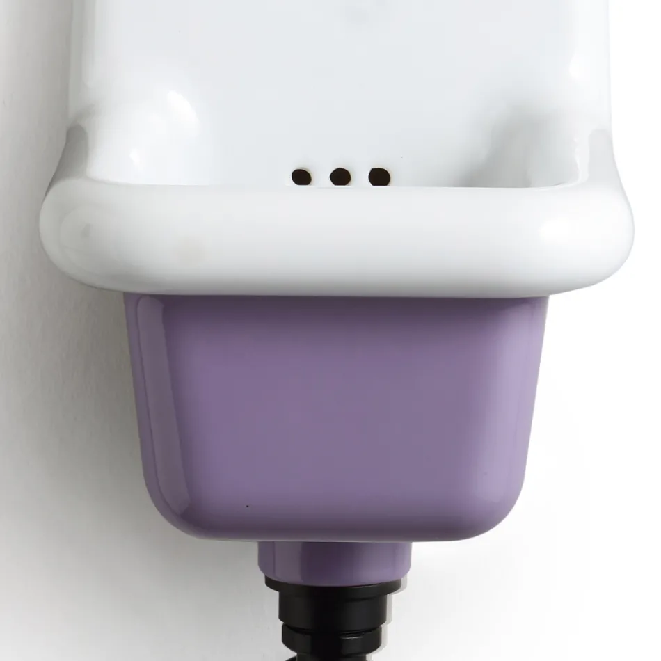 Lavatório autônomo para banheiro em cerâmica branca e colorida 26 cm - Jordan Viadurini