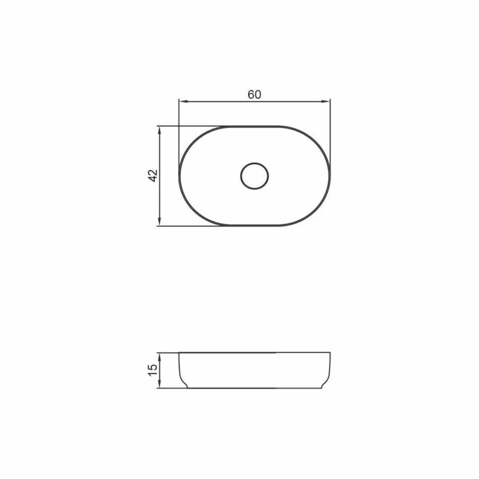 Lavatório autônomo de design de banheiro feito na Itália Dalmine Medium Viadurini