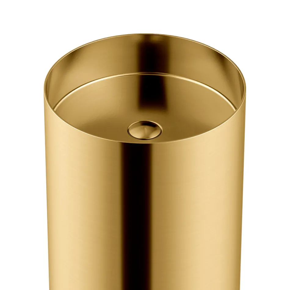 Lavatório Autônomo Design em Aço Inox em Diferentes Acabamentos - Jasmim Viadurini