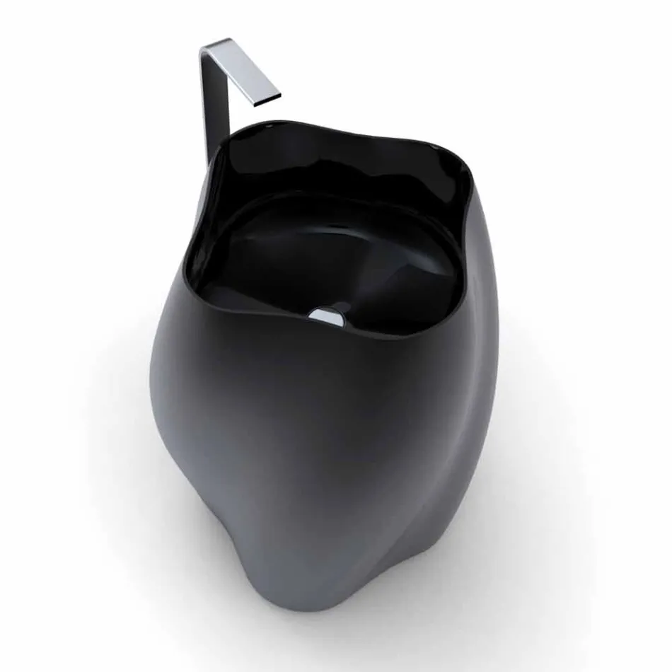 Lavatório autoportante de design moderno Flor feita na Itália Viadurini