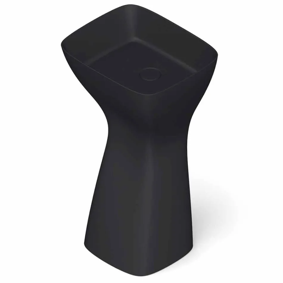 Lavatório autoportante moderno de cerâmica feito na Itália, Firmino Viadurini