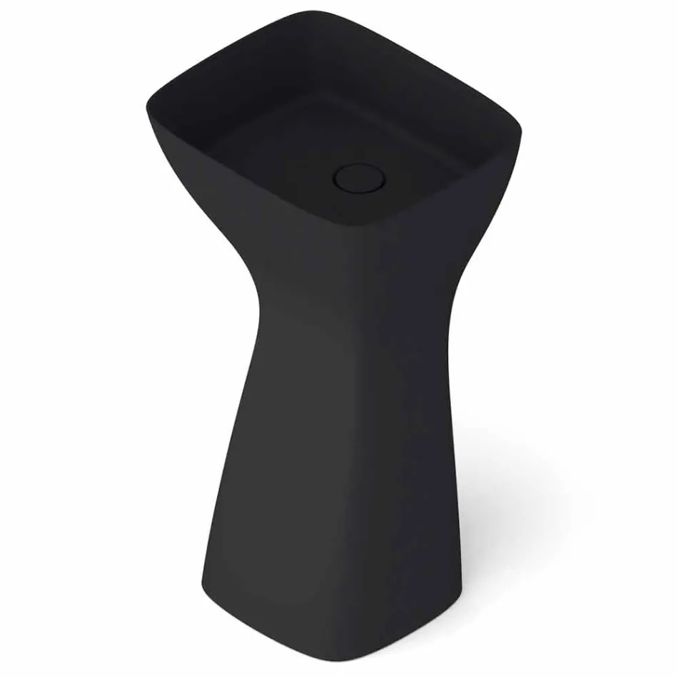 Lavatório autoportante moderno de cerâmica feito na Itália, Firmino Viadurini