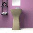 Lavatório autoportante moderno de cerâmica feito na Itália, Firmino Viadurini