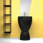 Lavatório autoportante moderno de cerâmica feito na Itália, Basile Viadurini